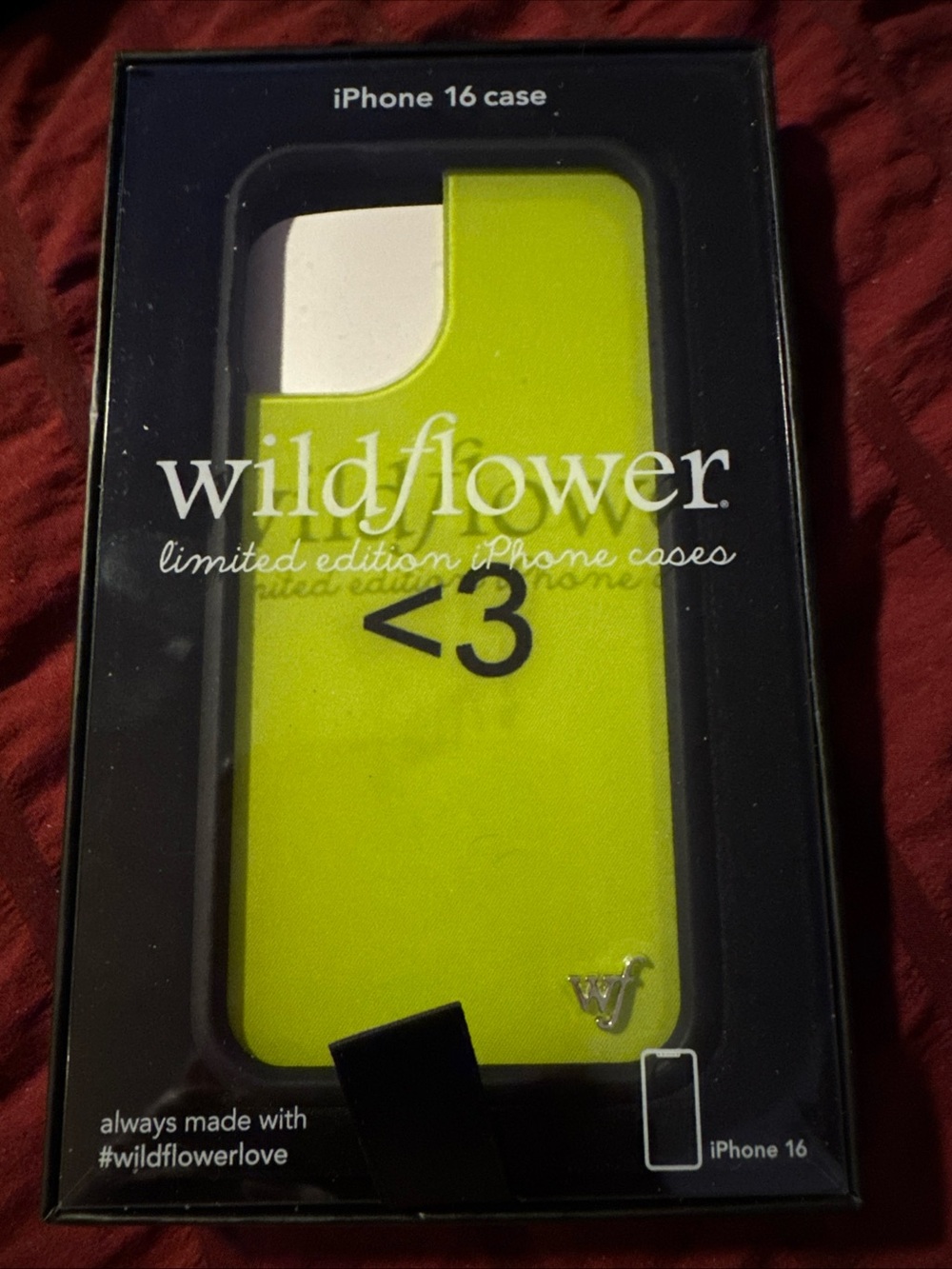 Wildflowers iPhone 16 Case in Neon Yellow Limited Edition